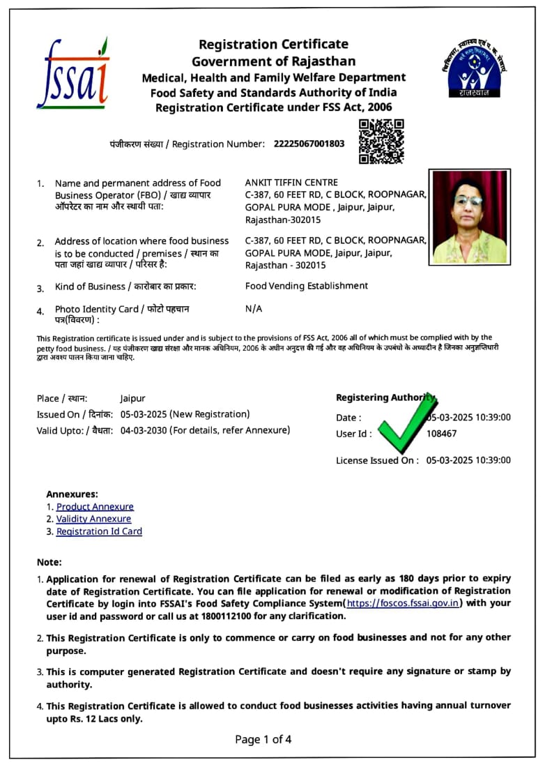 FSSAI Certificate
