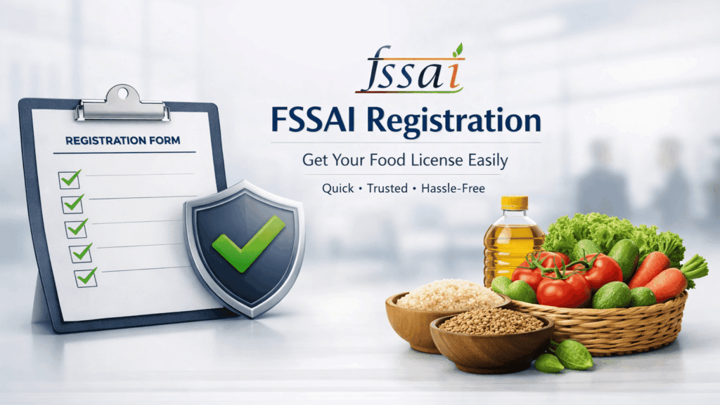 food license in India with food items and approval checklist for FSSAI license and FSSAI registration online